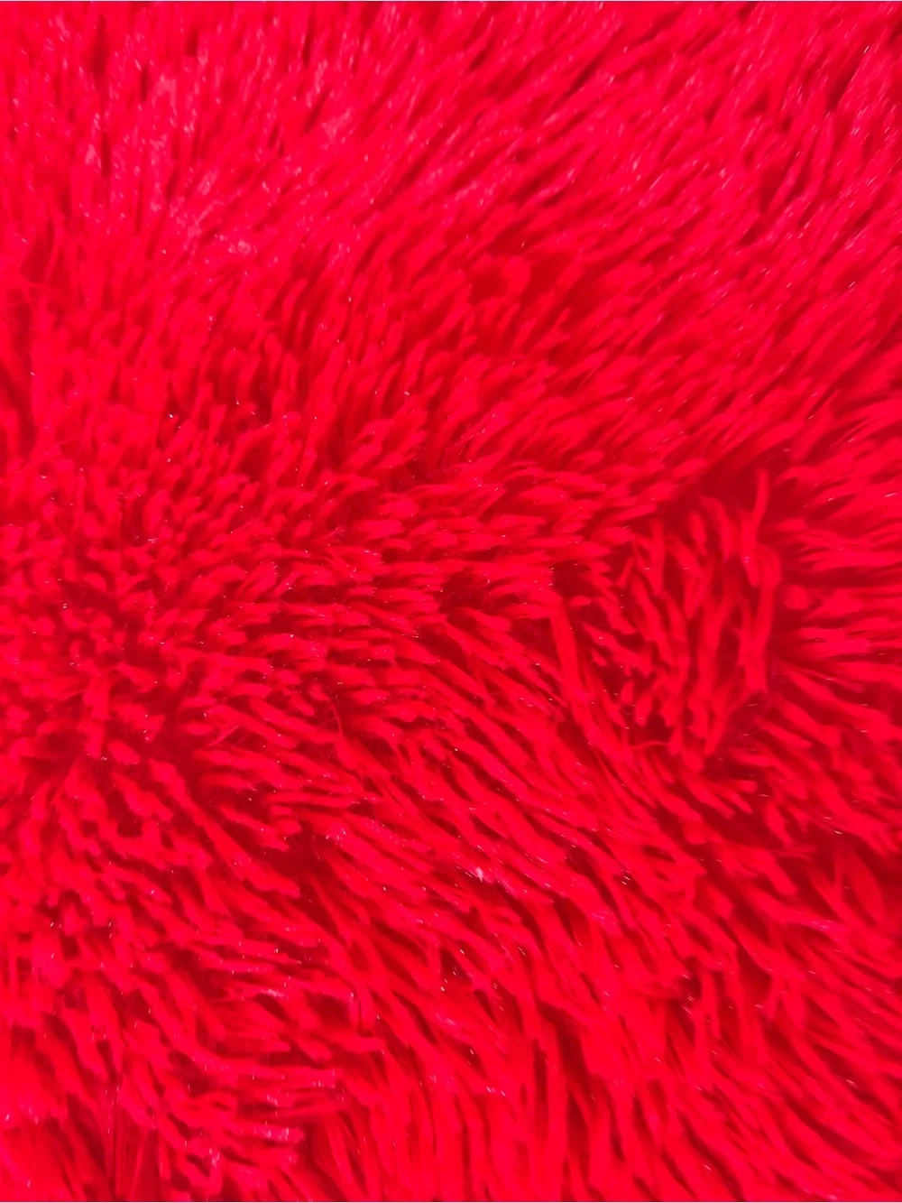 Red Plush Area Rug - Luxurious Soft Floor Accent 60”x 98”